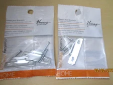 NEW LOT OF 2 PACKS 4 TOTAL brackets Kenney KN851 Single Curtain Rod Bracket 1.5"