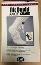 FLA Orthopedics Lace-Up Ankle Guard Brace with Optional Plastic Inserts