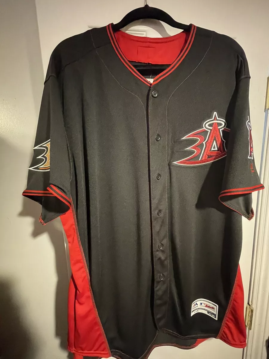 Authentic Majestic Angels Jersey Co-branded NHL MLB Ducks Night Size 52 NWT