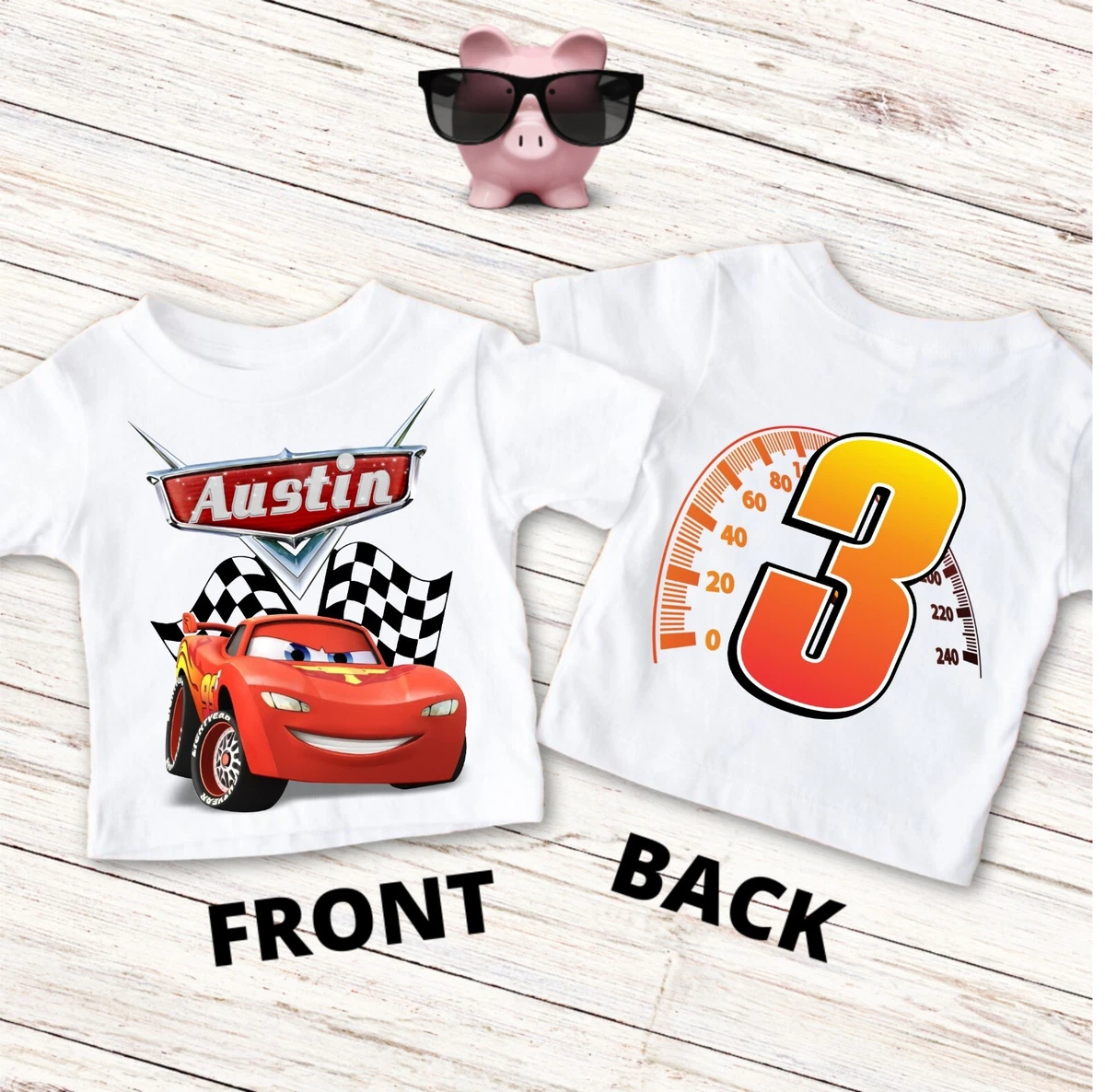 lightning mcqueen birthday boy shirt