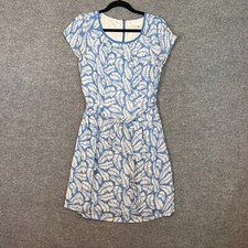 Boden Dress Womens 6 Blue Floral Mini Dress Floral Bohemian Preppy Casual