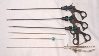 Laparoscopic Laparoscopy Grasper Needle Holder Training Instruments Set 6pc 5mm