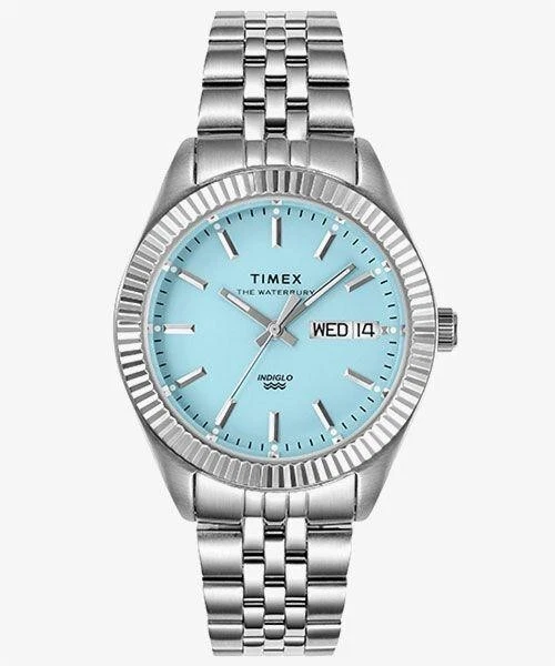 Timex waterbury blue sale
