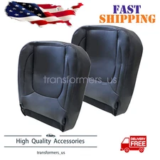 Driver Passenger Bottom Seat Cover Fits 2004 2005 Dodge Ram 1500 2500 3500 Black