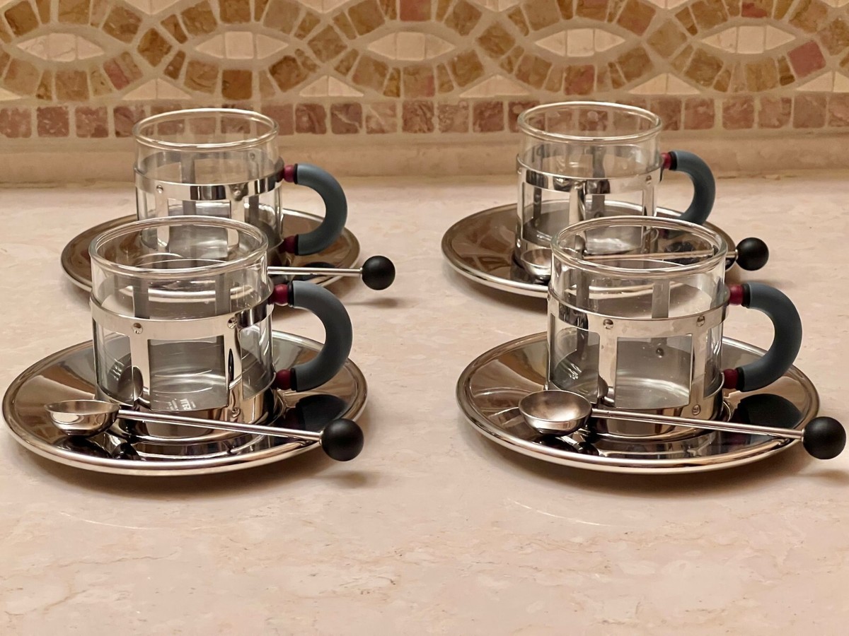 Alessi Espresso Cups, MGDT by Michael Graves, Set of 2 NEW! | eBay