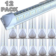 12-48 PACK 8Ft LED Shop Light Fixture,144W 18000 Lumens 6500K Daylight White,