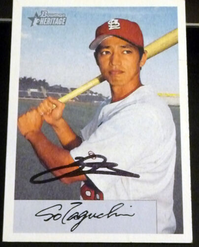 So Taguchi SIGNED 2002 Bowman Heritage Rookie #246 St. Louis Cardinals AUTOGRAPH - Picture 1 of 2