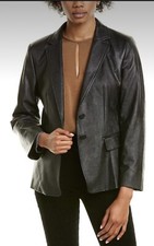 Nwt $420 Marella Sz M Morfeo Jersey Jacket In Black