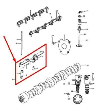 Ram 2500 3500 2014-2024 6,4 L trasero MDS elevadores hidráulicos y yugo 53021729AC OEM Foto 2 de 4