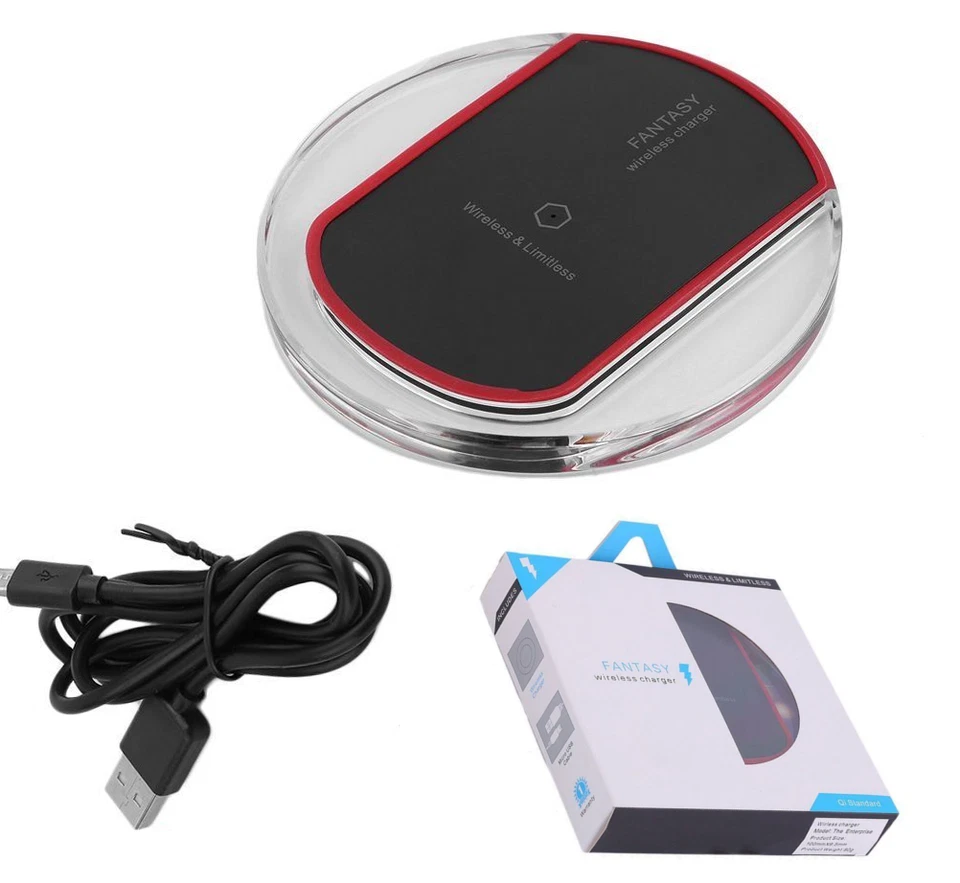 Soporte de cargador Qi inalámbrico almohadilla de carga rápida para Apple iPhone 8 8 Plus SE X XS XR Foto 4 de 4