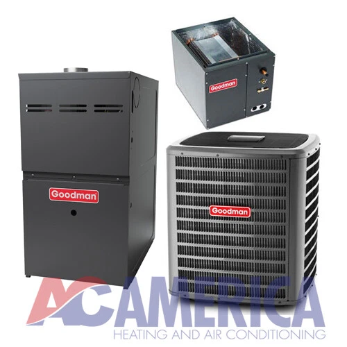 3 Ton Gas Furnace Goodman Split System 80% 60K GSX140361 GMES800603BN  CAPF3137B6 | eBay