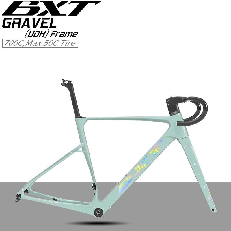 Telaio BXT Carbon Gravel 700*50c UDH disco bici da corsa ciclocross T47 bicicletta