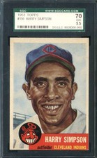 1953 Topps #150 Harry Simpson SGC 5.5 Indians DP *DS16030