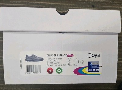 Joya Cruiser II Black Leather Shoes US 9 EUR 42  Rocker Sole Comfort