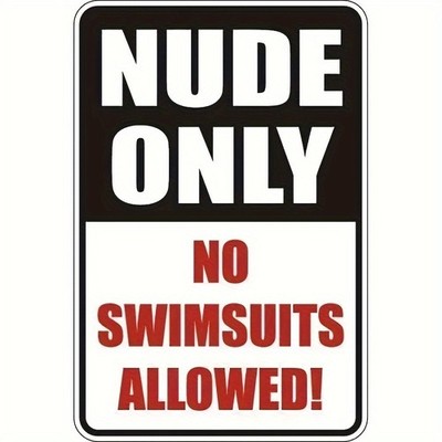 Minimalist Black & White Wall Art Plaque Funny Party Quote Hanging Metal Sign