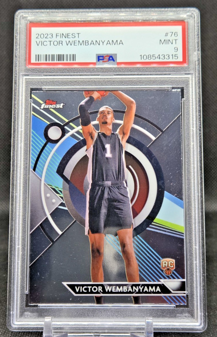 2023 Finest Victor Wembanyama #76 PSA Mint 9 Rookie (JBC2731)