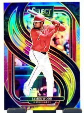 2025 Panini Select #172 James Wood Tie-Dye Prizms #/25