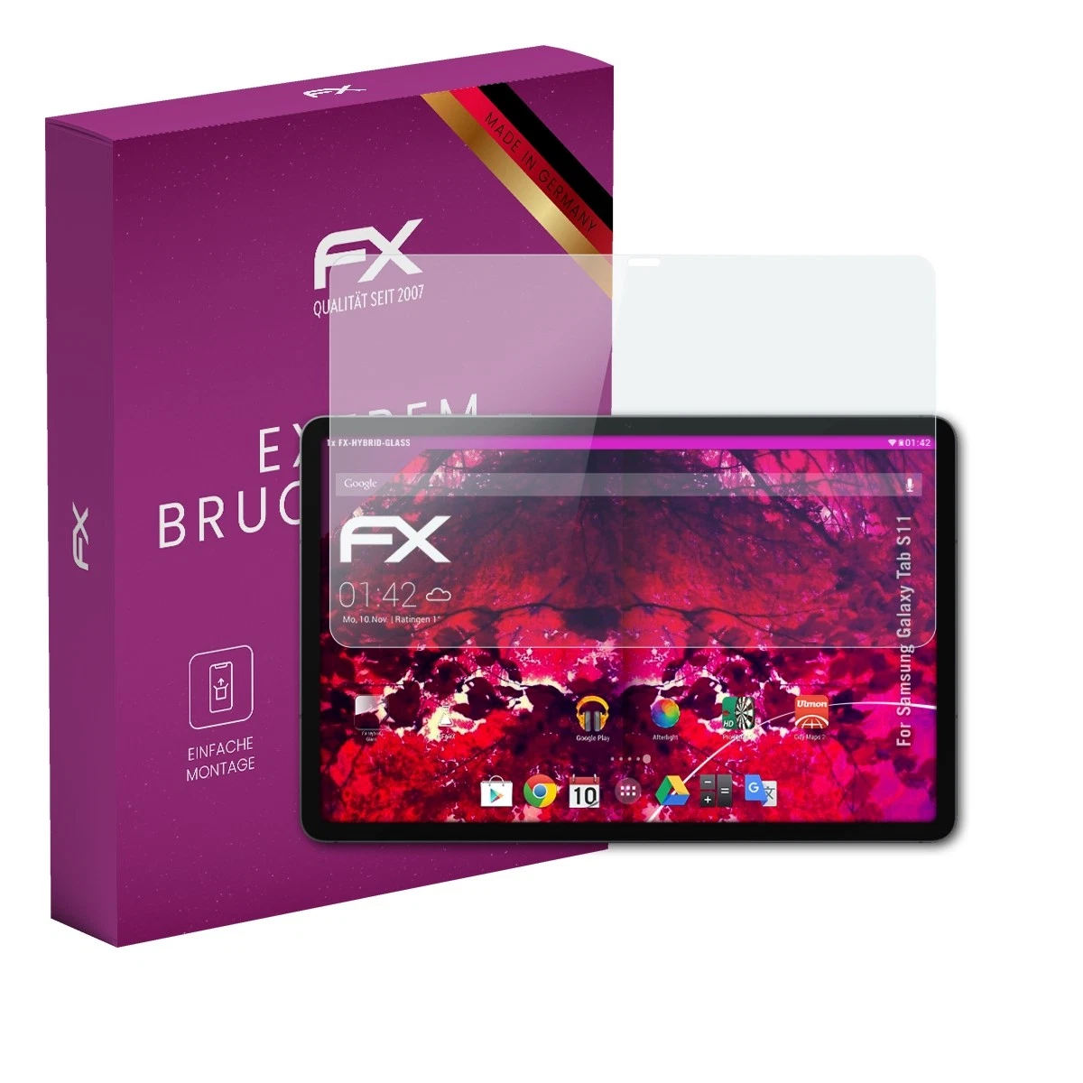 AtFoliX Glass Film for Samsung Galaxy Tab S11 Screen Protector 9H Protective Armor