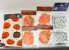 Halloween Fall Assortment Spider Treat Bags Fall Leaves Trick or Treat Bag