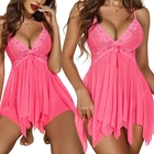 Women's Sexy Lingerie Sleepwear Babydoll Underwear Lace Dress G-String Nightwear