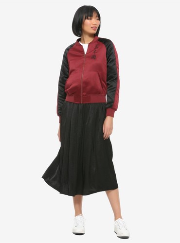 Her Universe Disney Mulan Phoenix Satin Bomber Burgundy Jacke Sehr Rarität! Gr. L - Bild 3 von 16