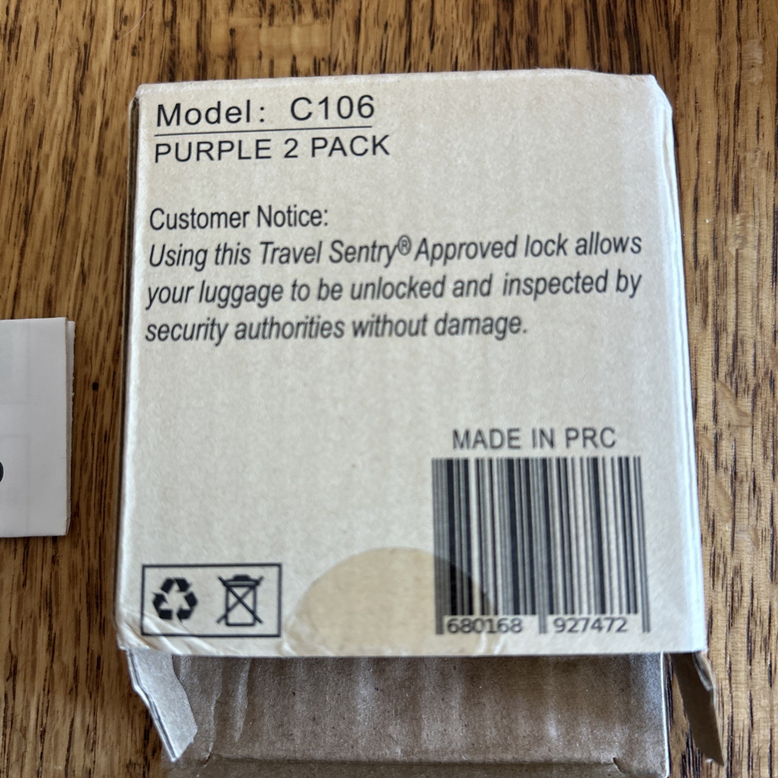TSA Approved Travel Luggage Locks (2) Pack Yellow Anvil Travel Sentry.