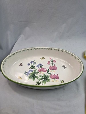 Vtg Studio Nova GARDEN BLOOM Large Oval Vegetable Serving Bowl Thailand 2000s 74