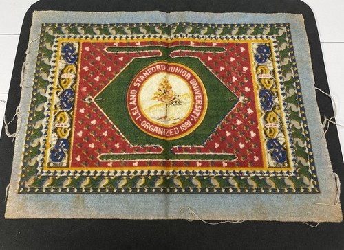 1972 Stanford Merit Award With Letter And Mini Tapestry Patch.