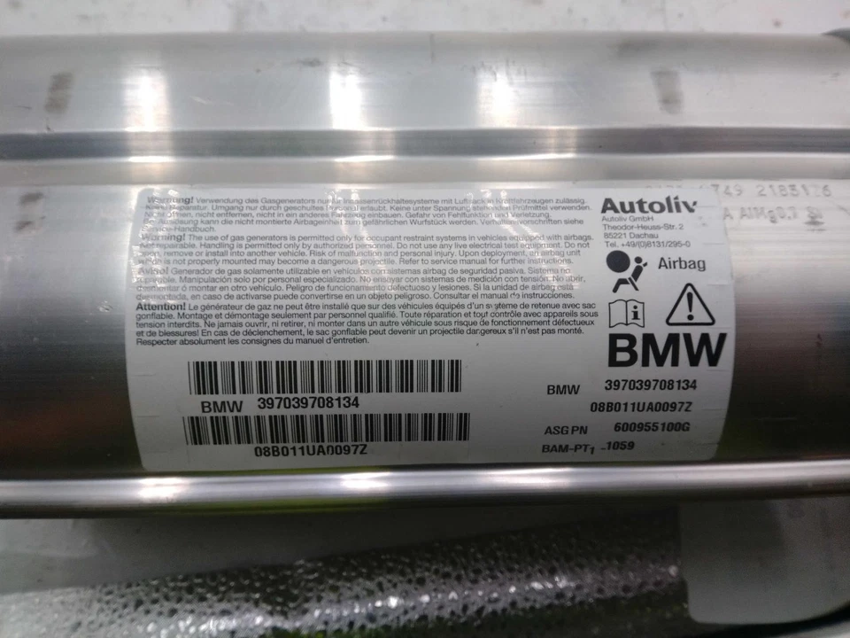 2008 BMW 528i Right Instrument Panel Air Bag - Blue - 101K Miles - OEM Used Foto 4 de 4