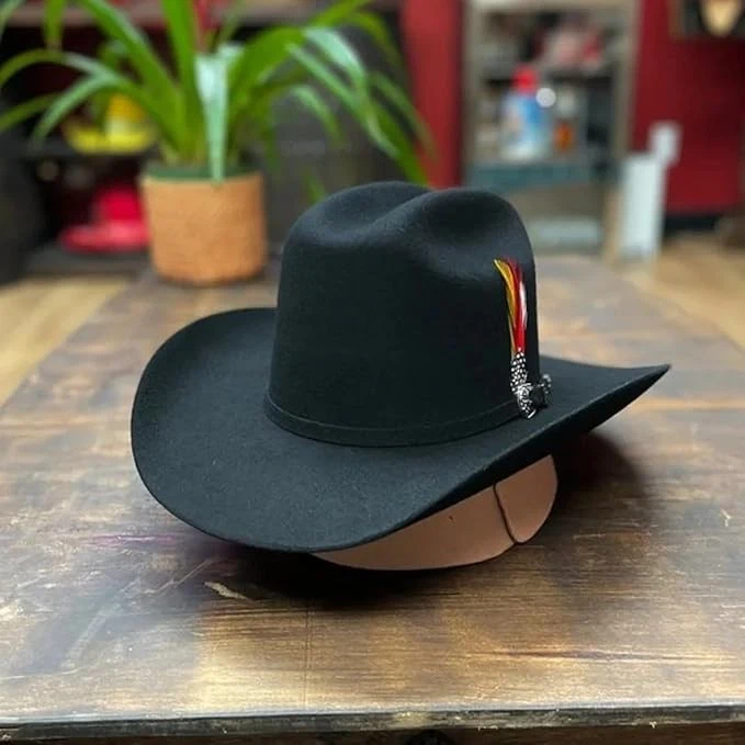 Texana Original Cuernos Chuecos 6X Los Dos Carnales Style Cowboy Hat - Black
