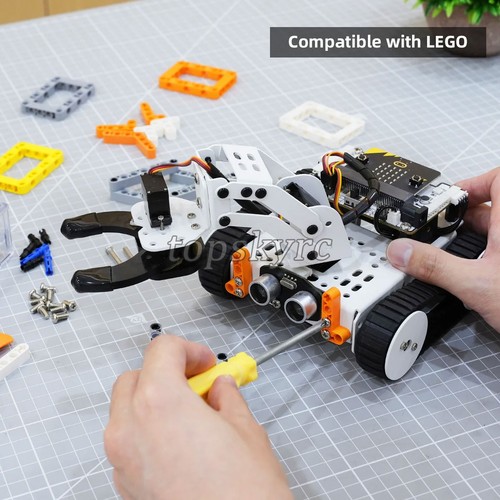 Hiwonder Qtruck Robot Car Tracked Line-Following Transport + 3DOF Robot Arm my23 - Picture 3 of 6