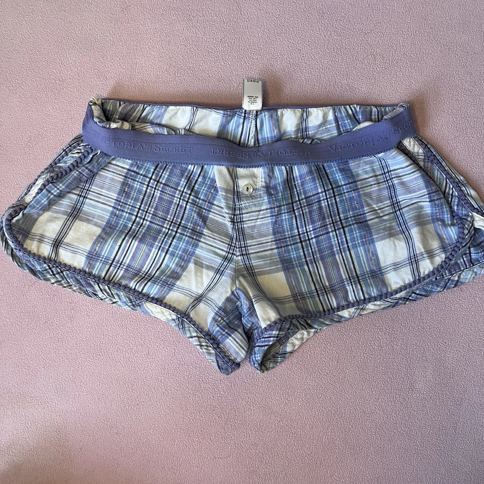 VTG Victoria’s Secret Plaid Mini Shorts Y2K Size Small - Image 3 of 4