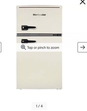Montpellier MAB2035C Cream Retro Freestanding 2-Door Top Freezer Fridge Freezer