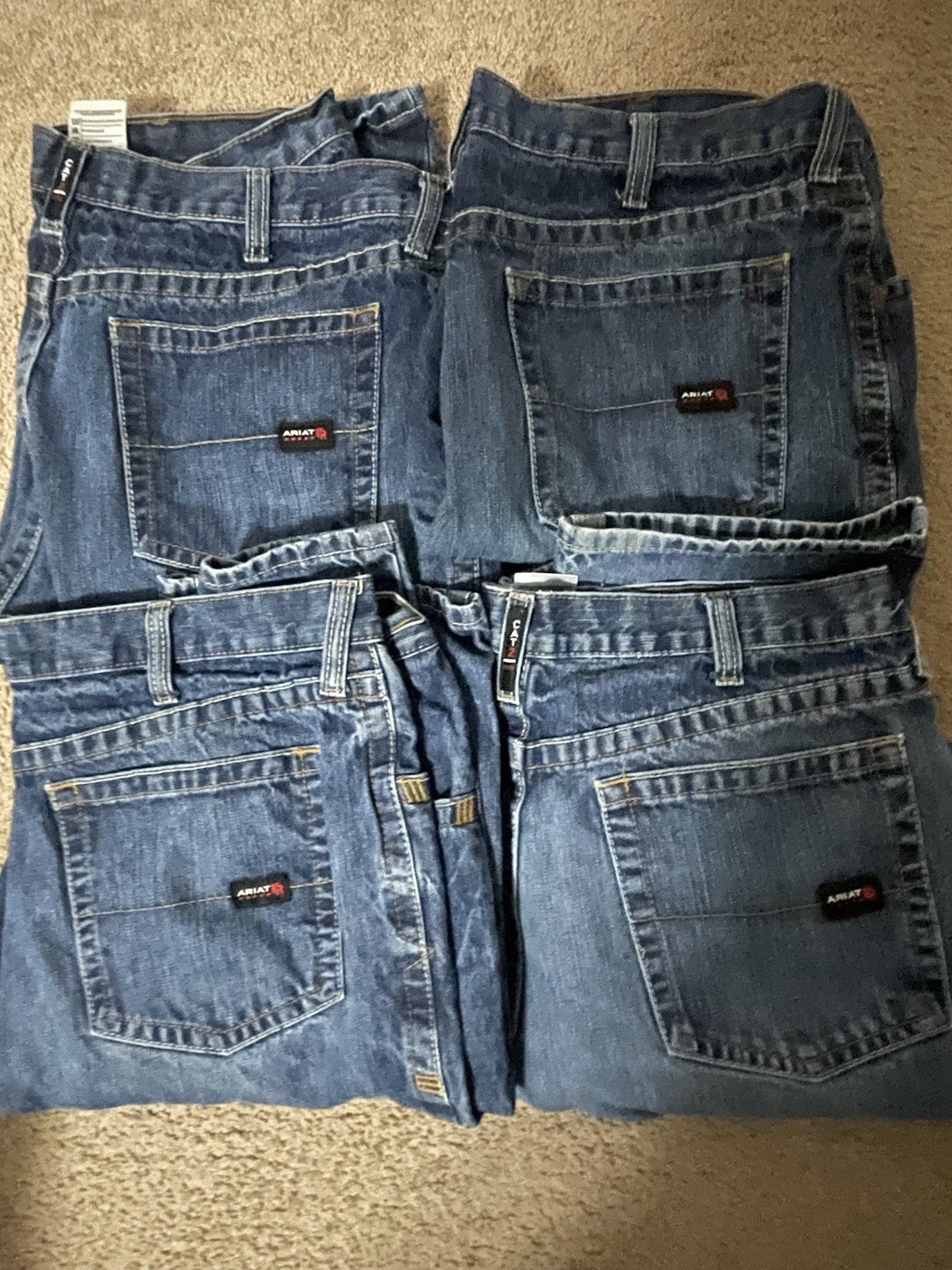 's Jeans Cotton Denim Blue Logo 5-pocket Design