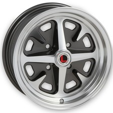 14x6 Legendary Wheels Lw40 Charcoal Machined Wheel 4x4.5 5mm