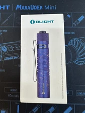 Olight i5R EOS Ice Flower Periwinkle Ti Limited Edition Only 4000 Made opened