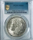 1891 CC Morgan Dollar PCGS MS62