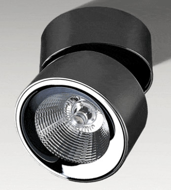 SCORPIO BLACK/CHROME NT LED CEILING LIGHT 10W WW 3000K AZ2952
