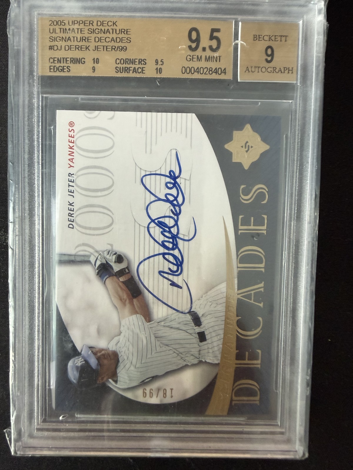 Derek Jeter 2005 Upper Deck Ultimate Signature #SD-DJ EX