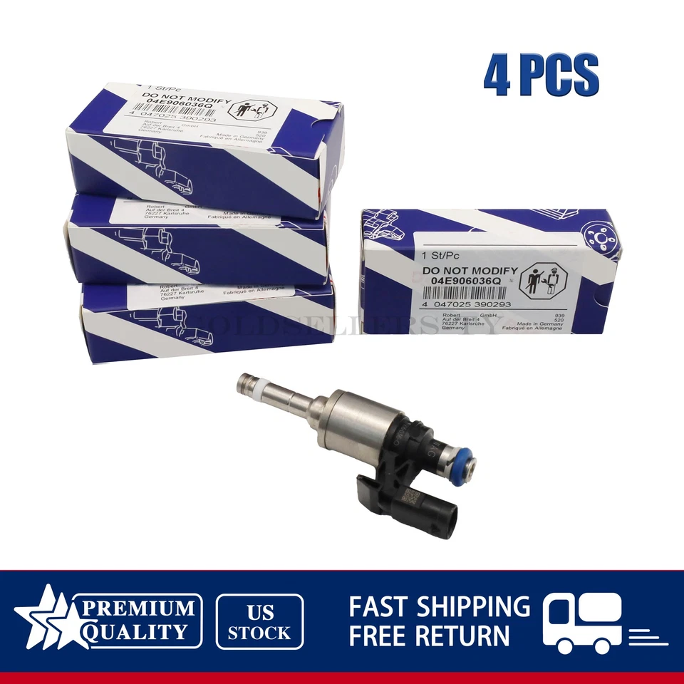 4x Boquillas para inyectores de combustible BOSCH para VW Golf Audi A3 Skoda 1.2 1.4 TSI EA211 Foto 4 de 4