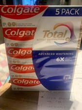 Colgate Total Advanced Whitening toothpastes net wt 6,4 oz, Pack of 5, EXP 06/27