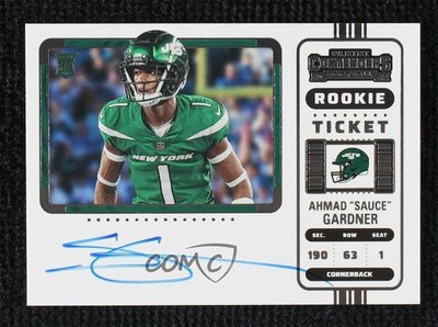 2022 Panini Contenders Rookie Ticket RPS Variation Ahmad Gardner Sauce Auto 0c3w