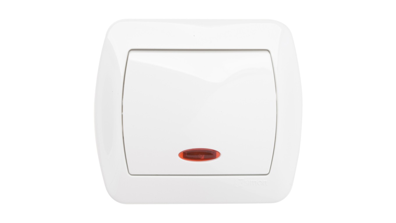 Simon Accord Connector Non Pole Backlit White AW1L/11