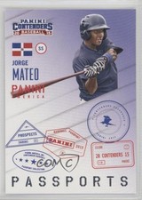 2015 Panini Contenders Passports Jorge Mateo #10 9k7