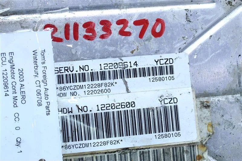 ECU ECM COMPUTER Grand Prix Century Lumina 2000 00 2001 01 2002 02 1133270 - Imagem 3 de 4