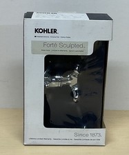 Kohler R11375-CP Polished Chrome Forte Sculpted Double Robe Hook;