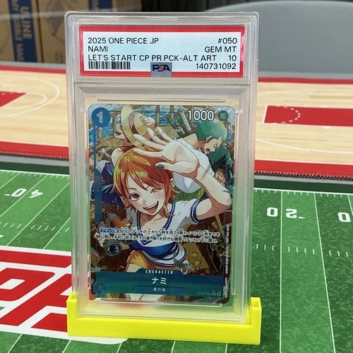 PSA 10 Nami OP09-050 Let's Start Campaign Promo Alt Art Japanese 2024