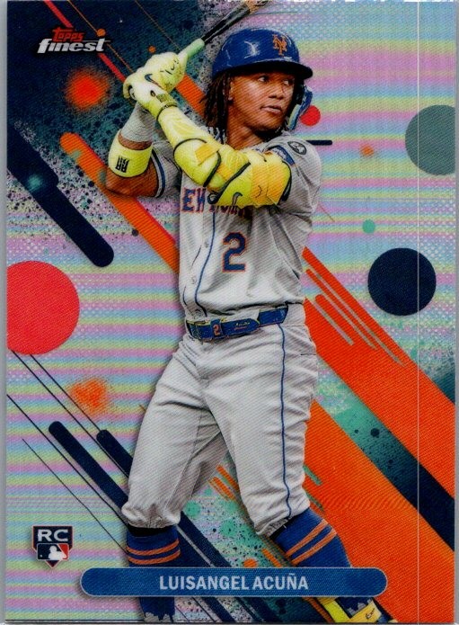 2025 Topps Finest #52 Luisangel Acuna Common Refractor RC