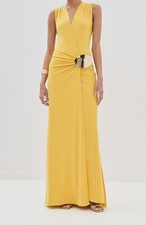 Silvia Tcherassi Women's Yellow Fadila Maxi Dress Size L