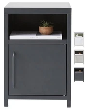 1 Door Steel Storage Cabinet with Shelf, Multipurpose Organizer, 13.8 x 13.8 ...